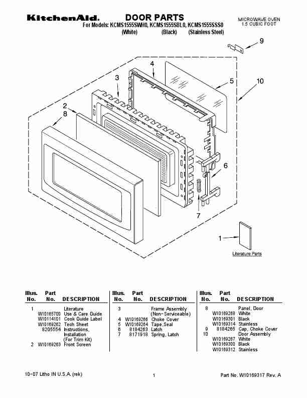 KitchenAid Microwave Oven KCMS1555SBL0-page_pdf